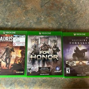 Xbox One Game Lot of 3 Destiny 2 Dead Rising For Honor